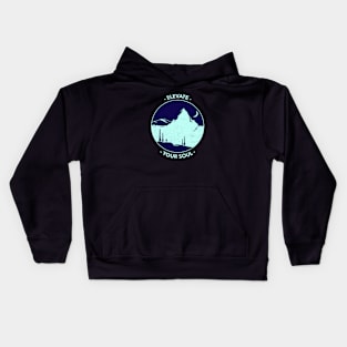 Elevate Your Soul Mountain Trekking Kids Hoodie